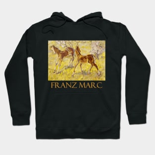 Foals at Pasture by Franz Marc Hoodie